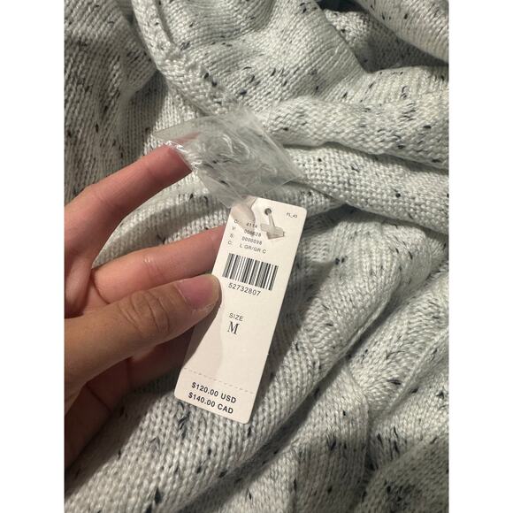 NWT Anthropologie Simona Cowl Neck Slouchy Sweater Gray Size Medium - Picture 9 of 9